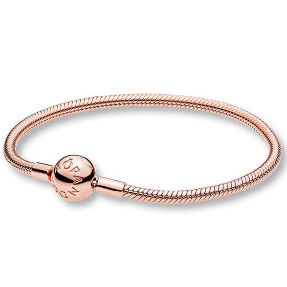 Pandora 14k Rose Gold-plated Moments Snake Bracelet w/ NEW Harry Potter Charm - Picture 14 of 14